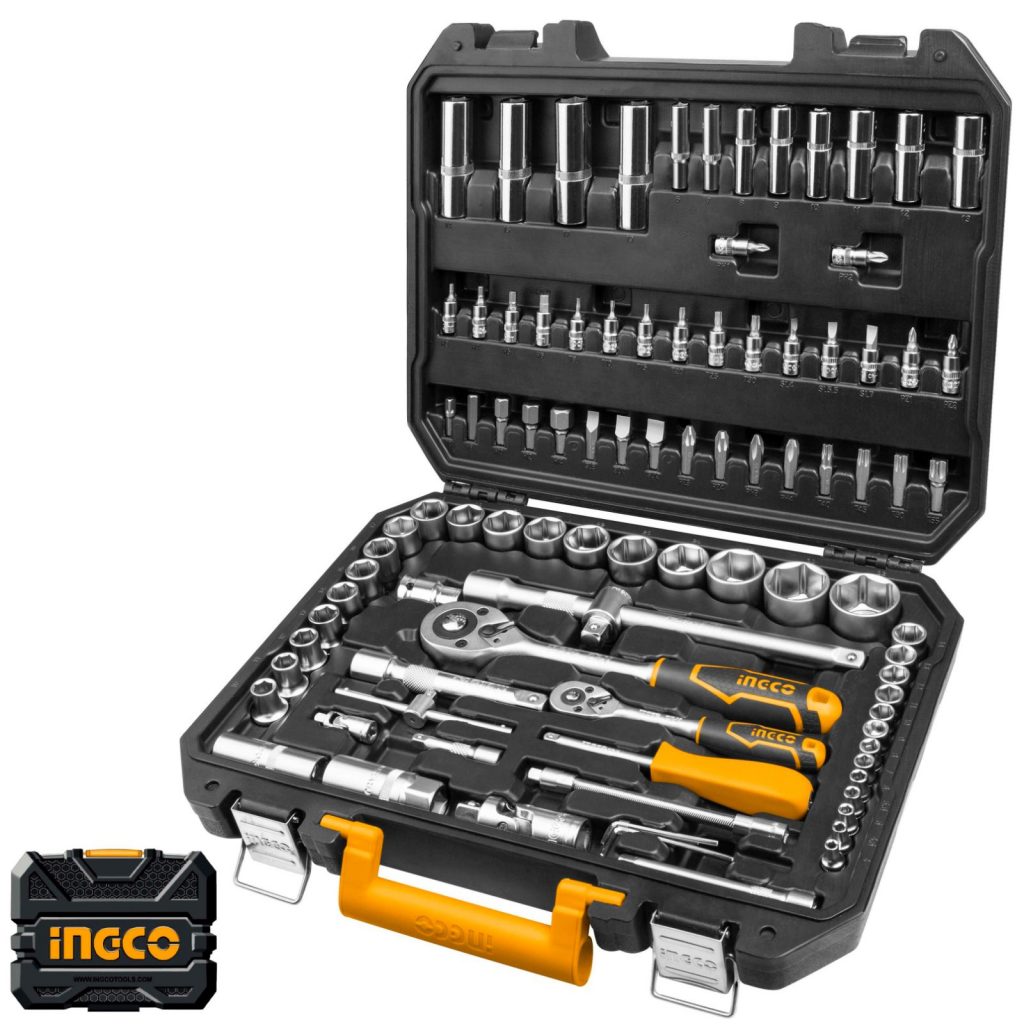 Socket Set 94 Piece 1/4″&1/2″ (Industrial) Ingco Tools South Africa