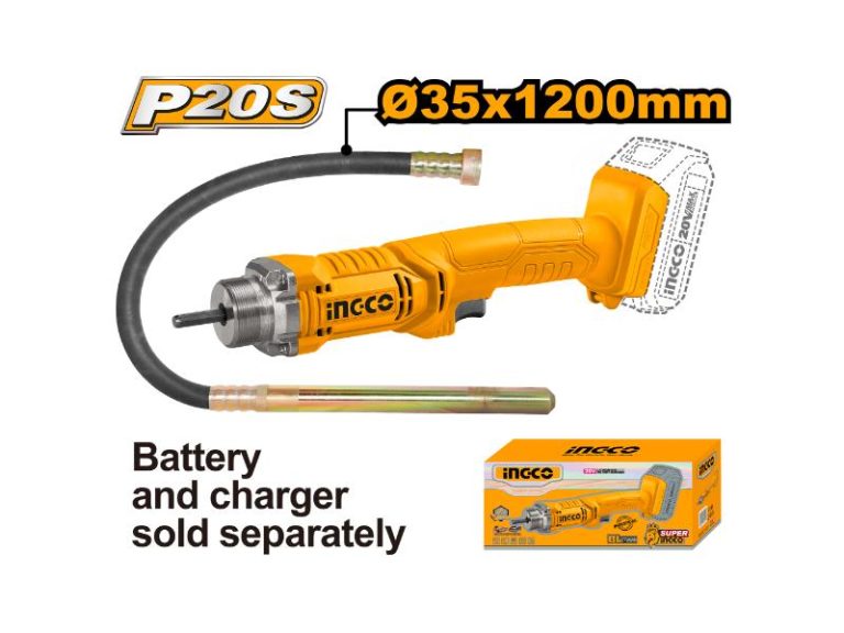LithiumIon Concrete Vibrator (20V) Ingco Tools South Africa
