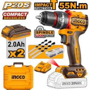Lithium-ion Cordless impact drill kit (20V)