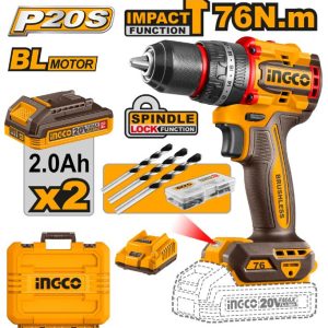 Lithium-ion Cordless impact drill kit (20V)