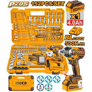 152 Piece Kit With Impact Wrench